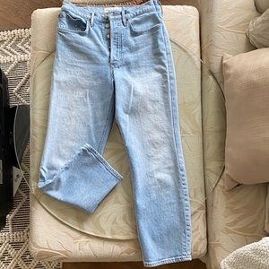 Denim Forum Aritzia Arlo Straight High rise jeans